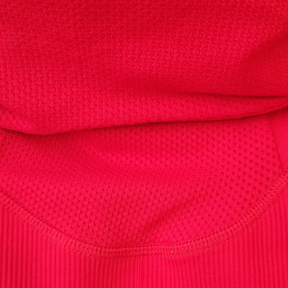 Athleta Red Ribbed Hoodie - Picture 8 of 11